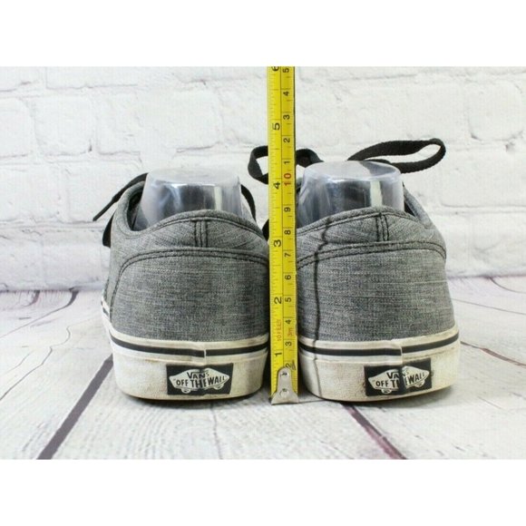 Vans Classics Gray Heather Canvas Laces Old Skool Gummy Sneakers Size US 11 - Picture 8 of 9